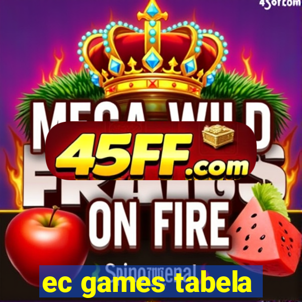 ec games tabela